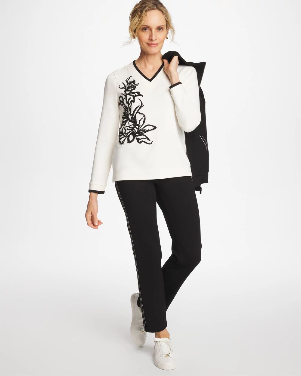 Zenergy® Double-Knit Applique Top | Chico's